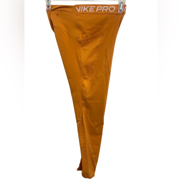 Nike Pro Dri-Fit Light Curry White High Rise Pocket Leggings Sz(M) - Picture 4 of 8